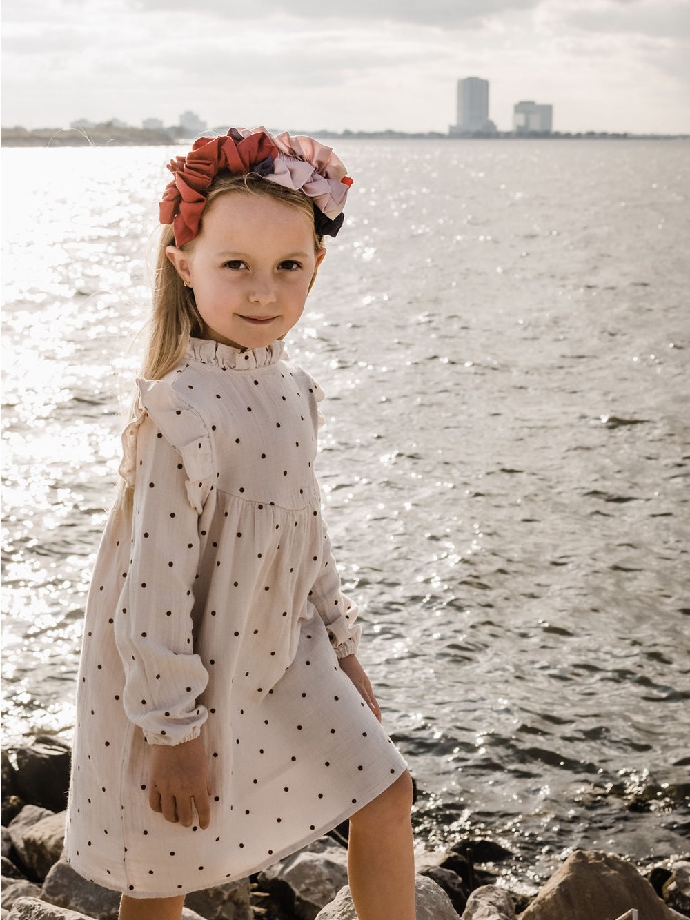 Bùho 100% Cotton Polka Dot Dress
